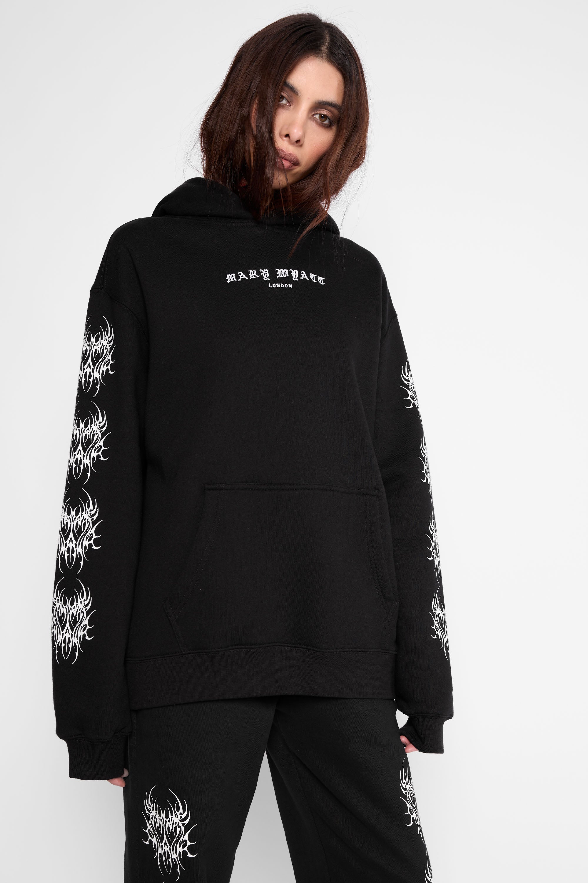 Nephilim Oversized Pullover Hoodie-Mary Wyatt London