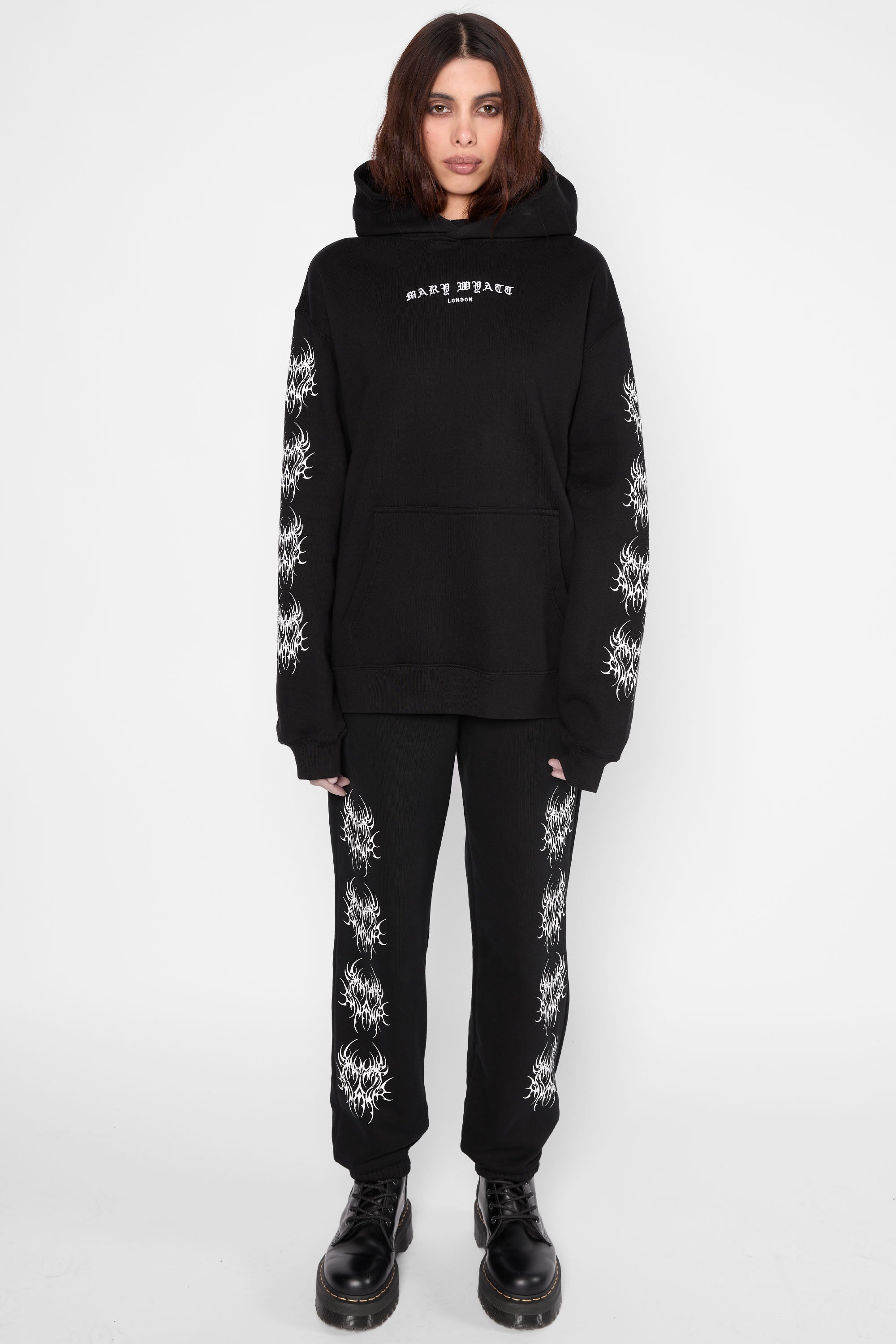 Nephilim Oversized Pullover Hoodie-Mary Wyatt London