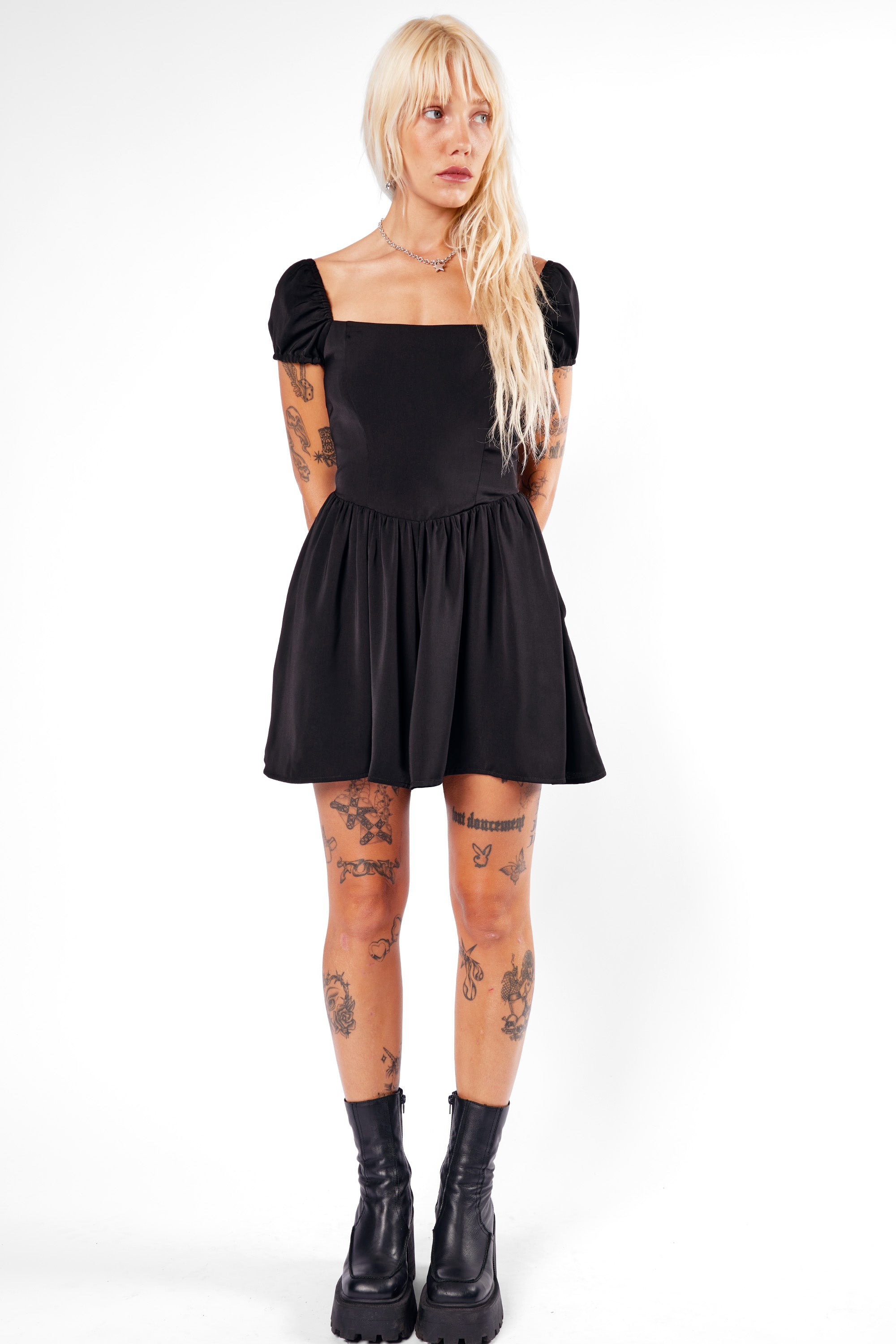 Nevermore Lace-Up Playsuit - Mary Wyatt London