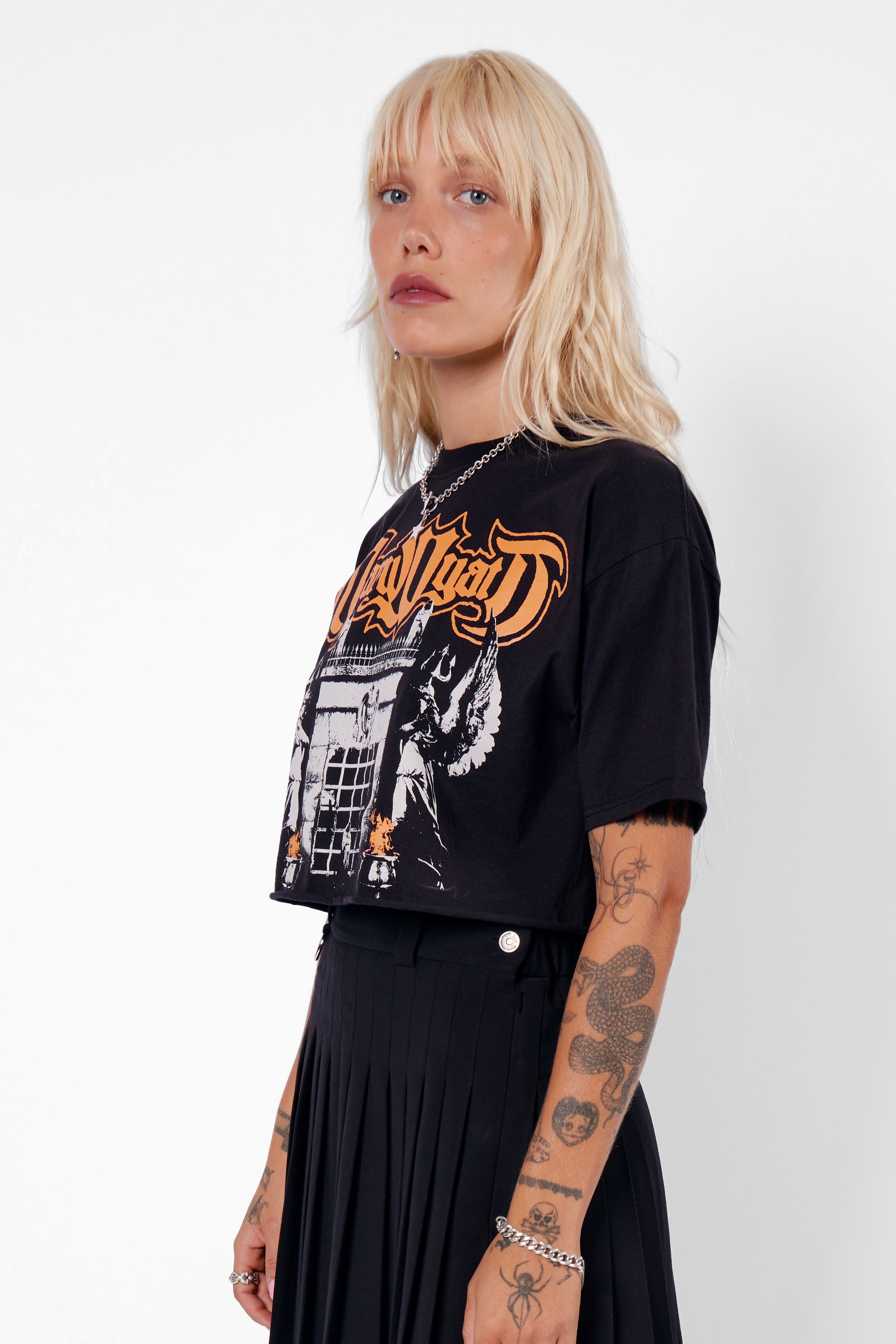 Oblivion Cropped Cut-Off Tee - Mary Wyatt London