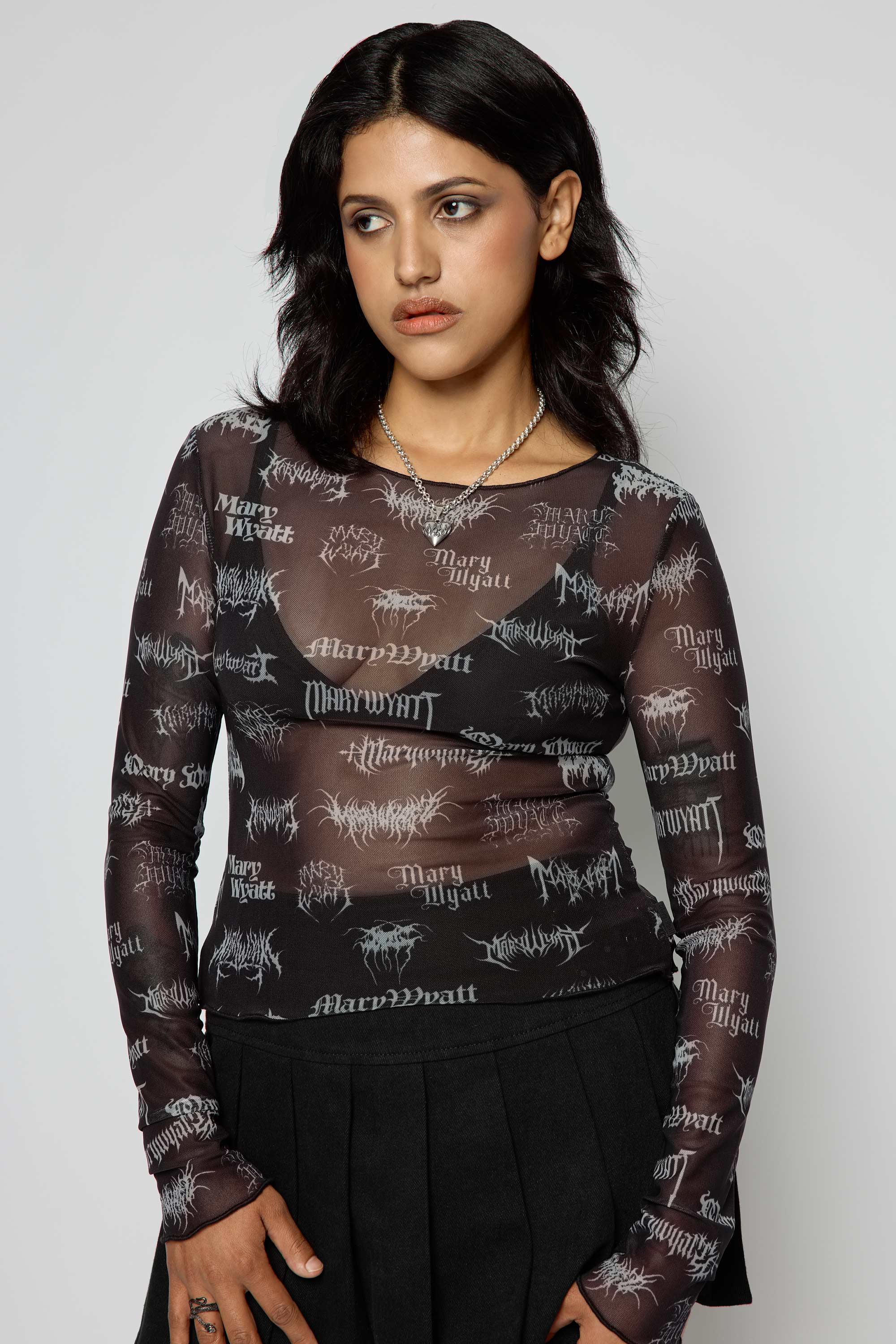 Reign Long Sleeve Mesh Top