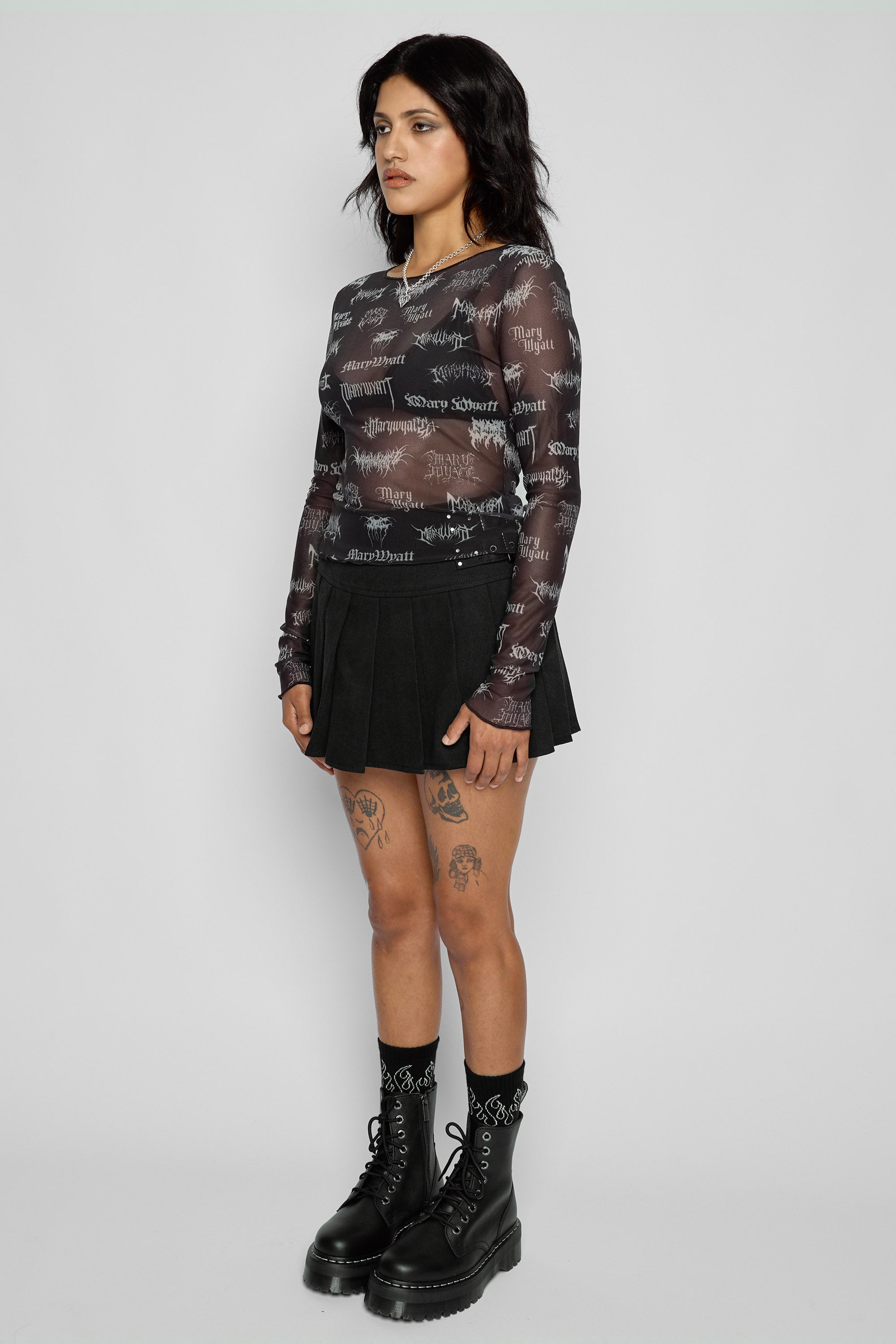 Reign Long Sleeve Mesh Top
