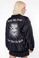 See You In Hell Oversized Bomber Jacket II - Mary Wyatt London