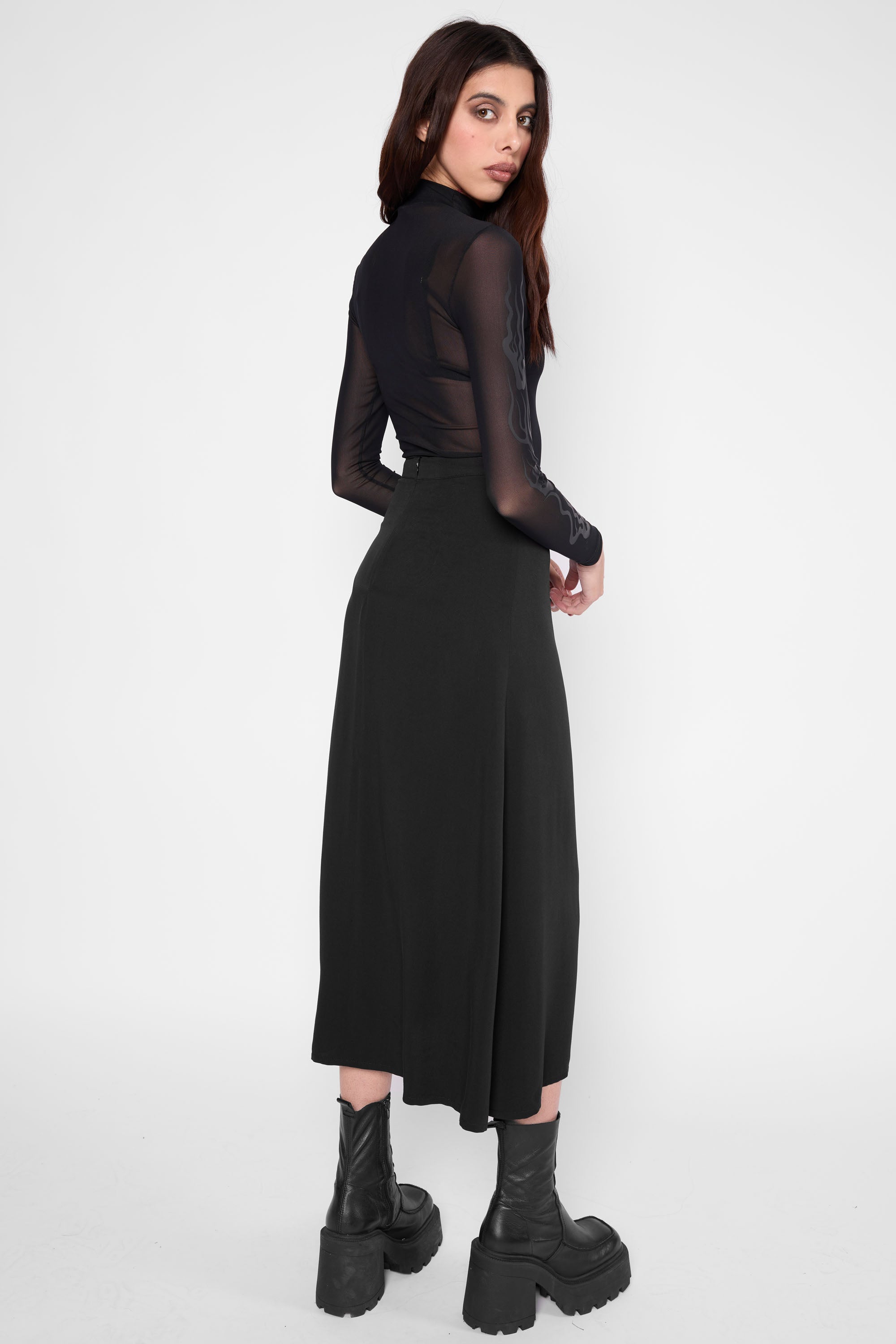 Sofia O-Ring Split Skirt-Mary Wyatt London