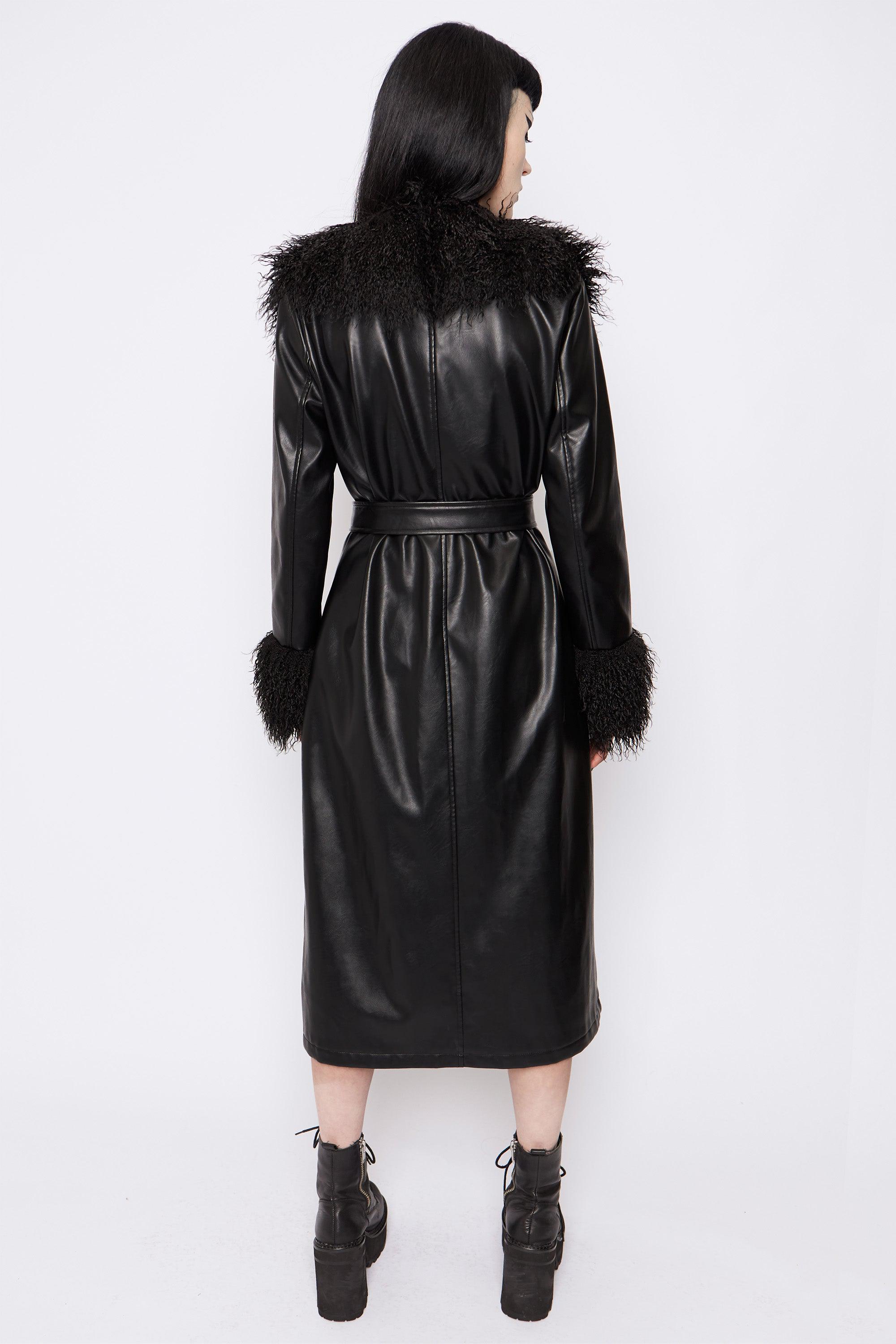 Lori Vegan Leather & Faux Fur Jacket - Mary Wyatt London