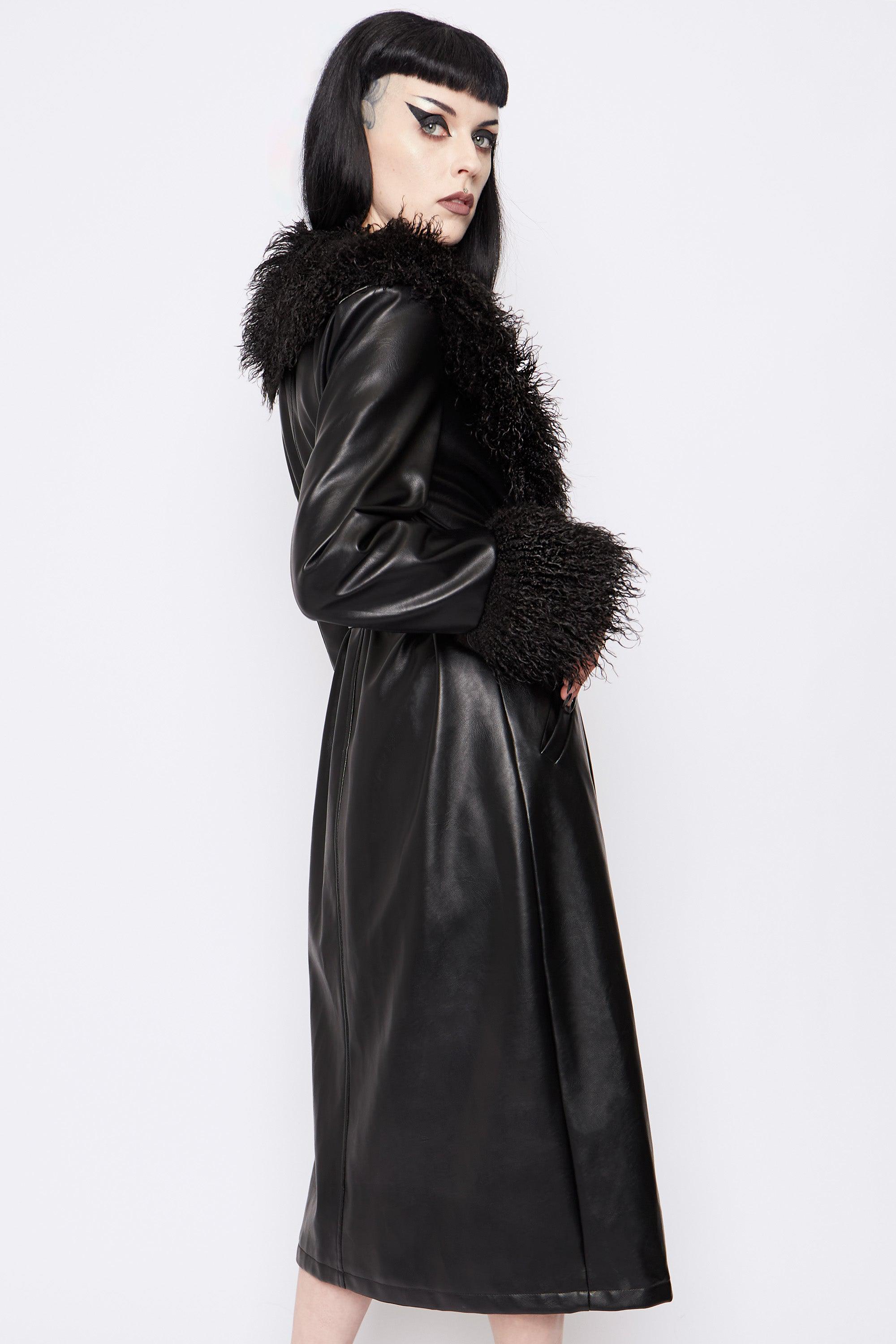Lori Vegan Leather & Faux Fur Jacket - Mary Wyatt London