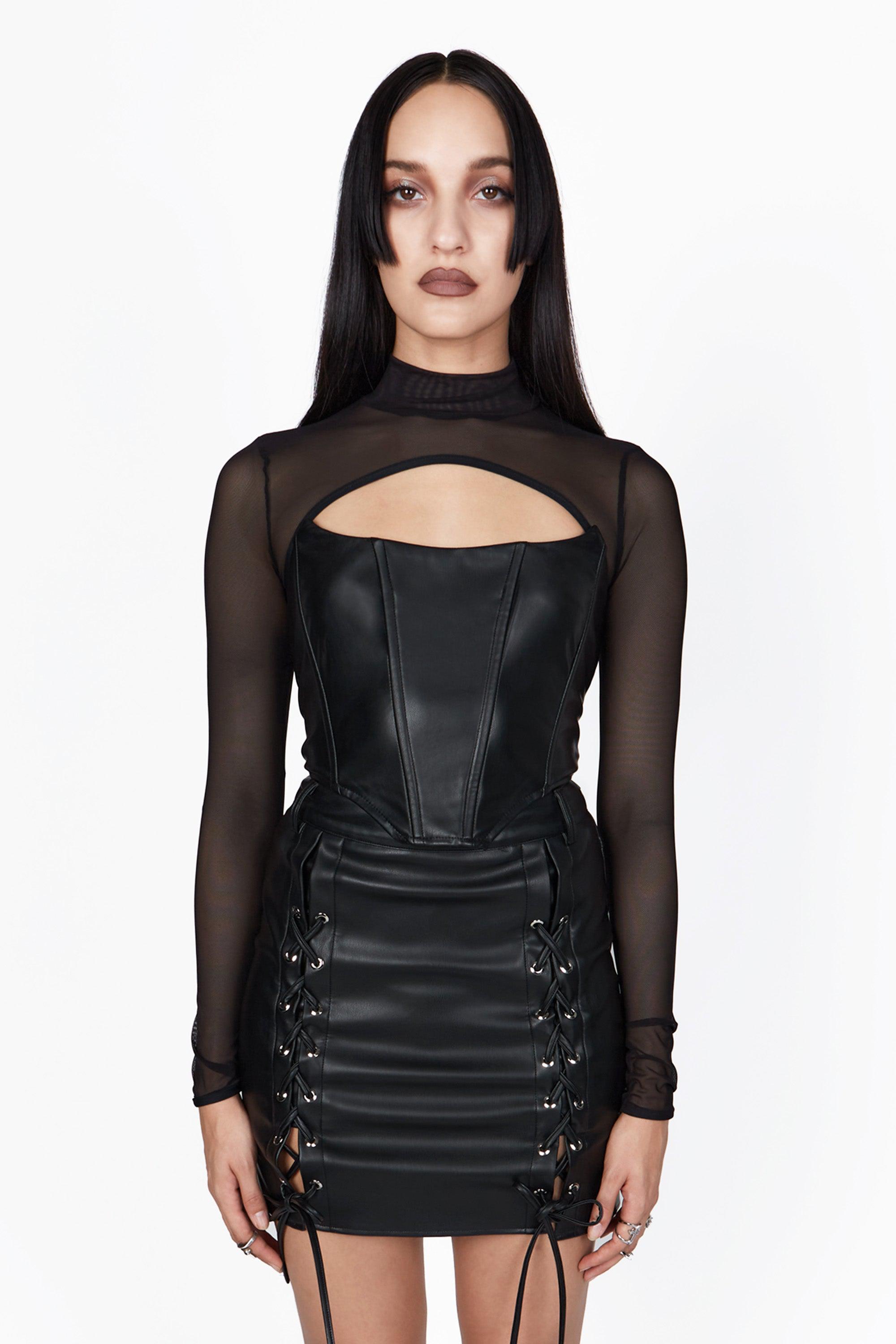 Nocturne Mesh Long Sleeve Top - Mary Wyatt London