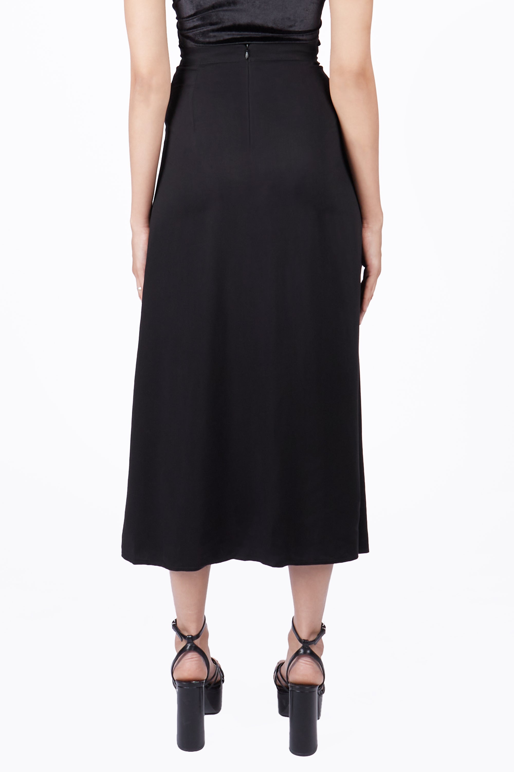 Sofia O-Ring Split Skirt - Mary Wyatt London